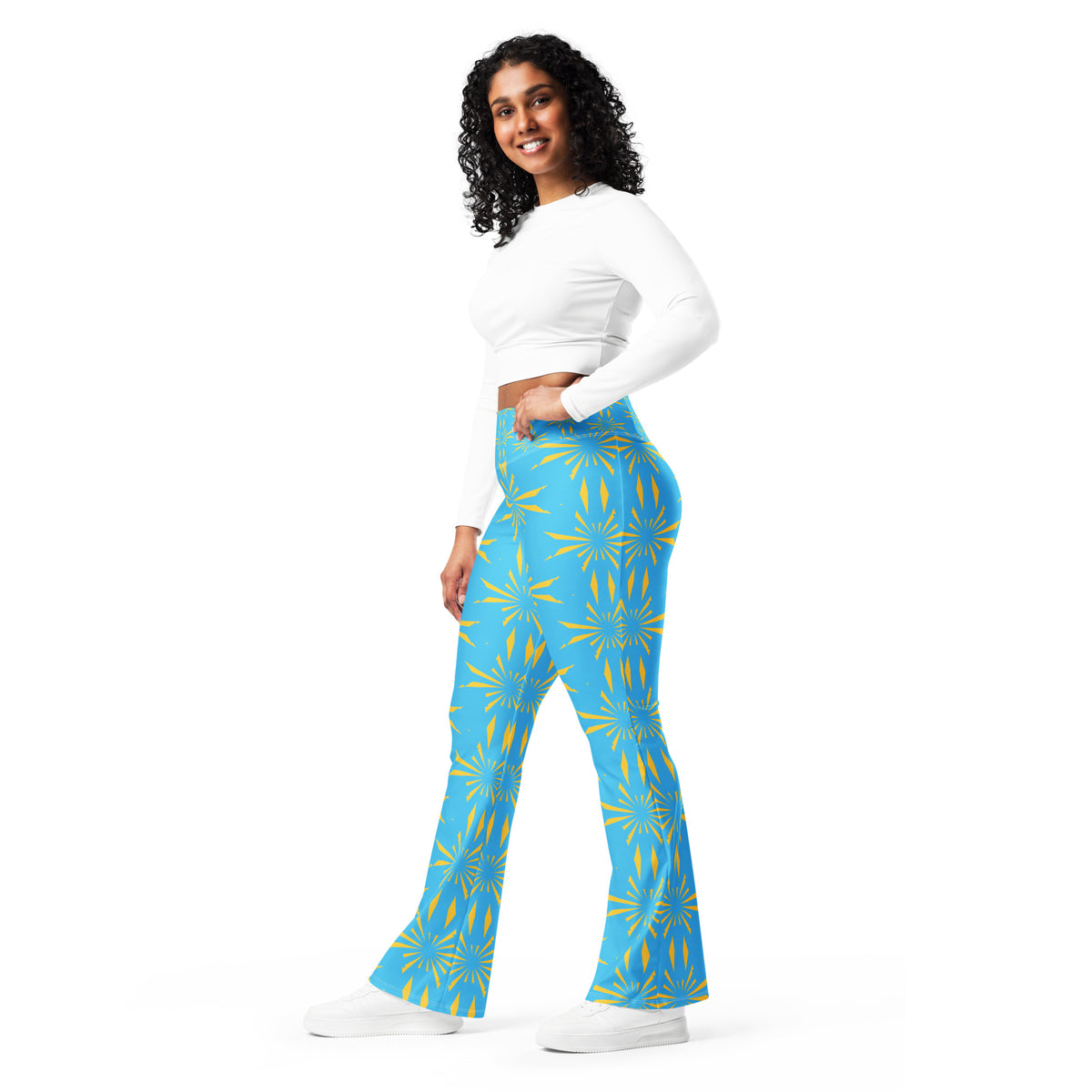 All-Over Print Flare leggings