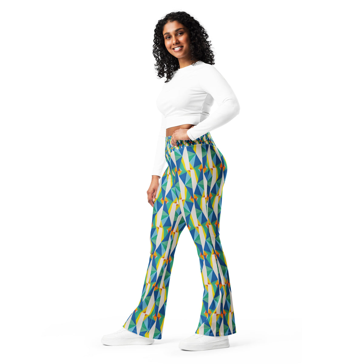All-Over Print Flare leggings