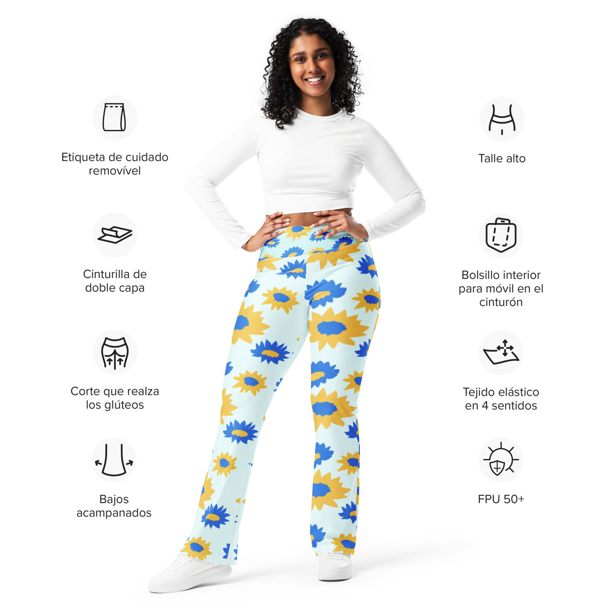 All-Over Print Flare leggings