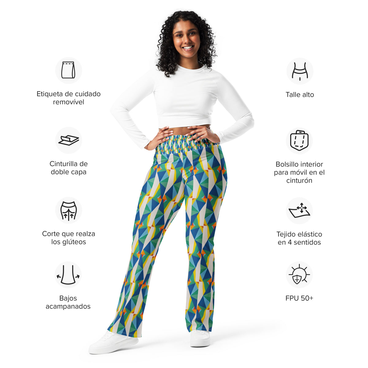 All-Over Print Flare leggings
