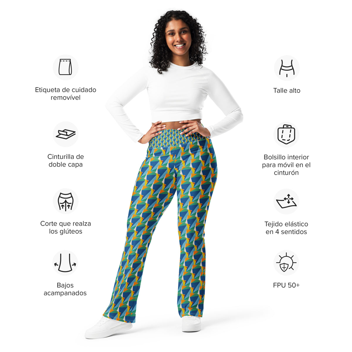 All-Over Print Flare leggings