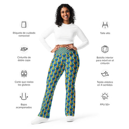 All-Over Print Flare leggings