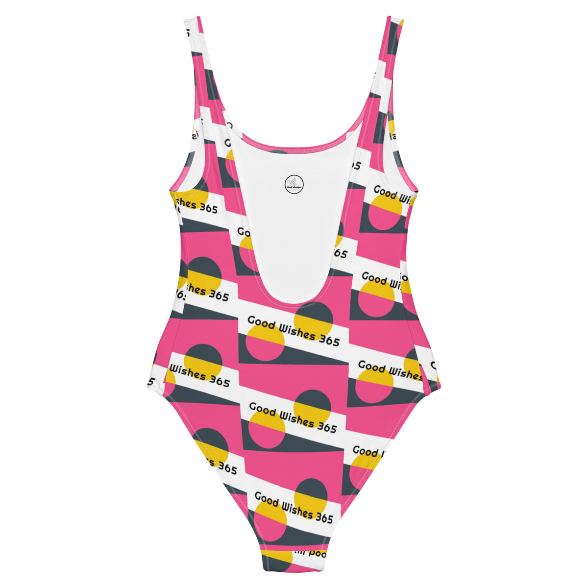 All-Over Print One-Piece Swimsuit Good Wishes 365 Brink Pink II