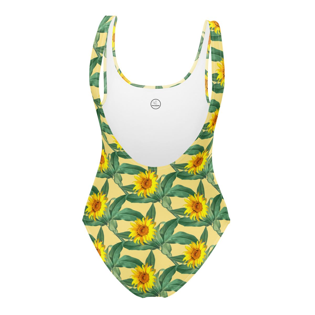All-Over Print One-Piece Swimsuit Sunflowers