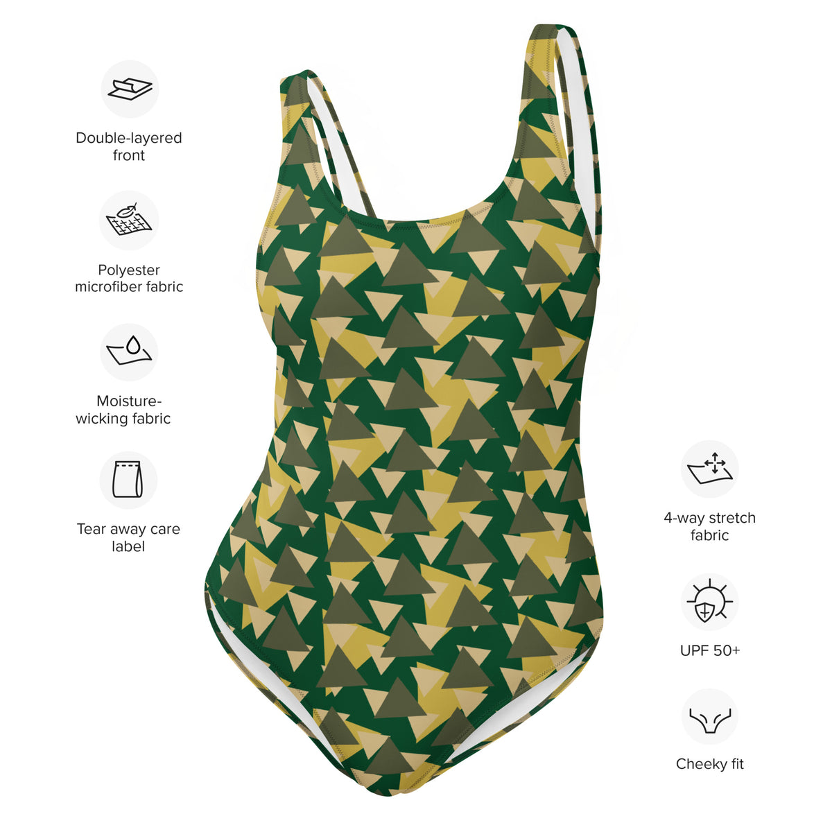 Women's Geometric Camo Swimsuit Triangles