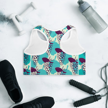 All-Over Print Padded Sports Bra