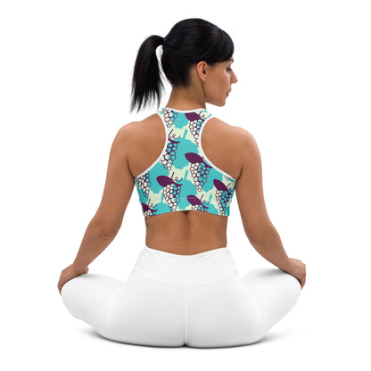 All-Over Print Padded Sports Bra