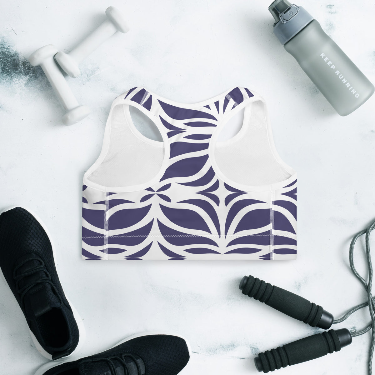 All-Over Print Padded Sports Bra