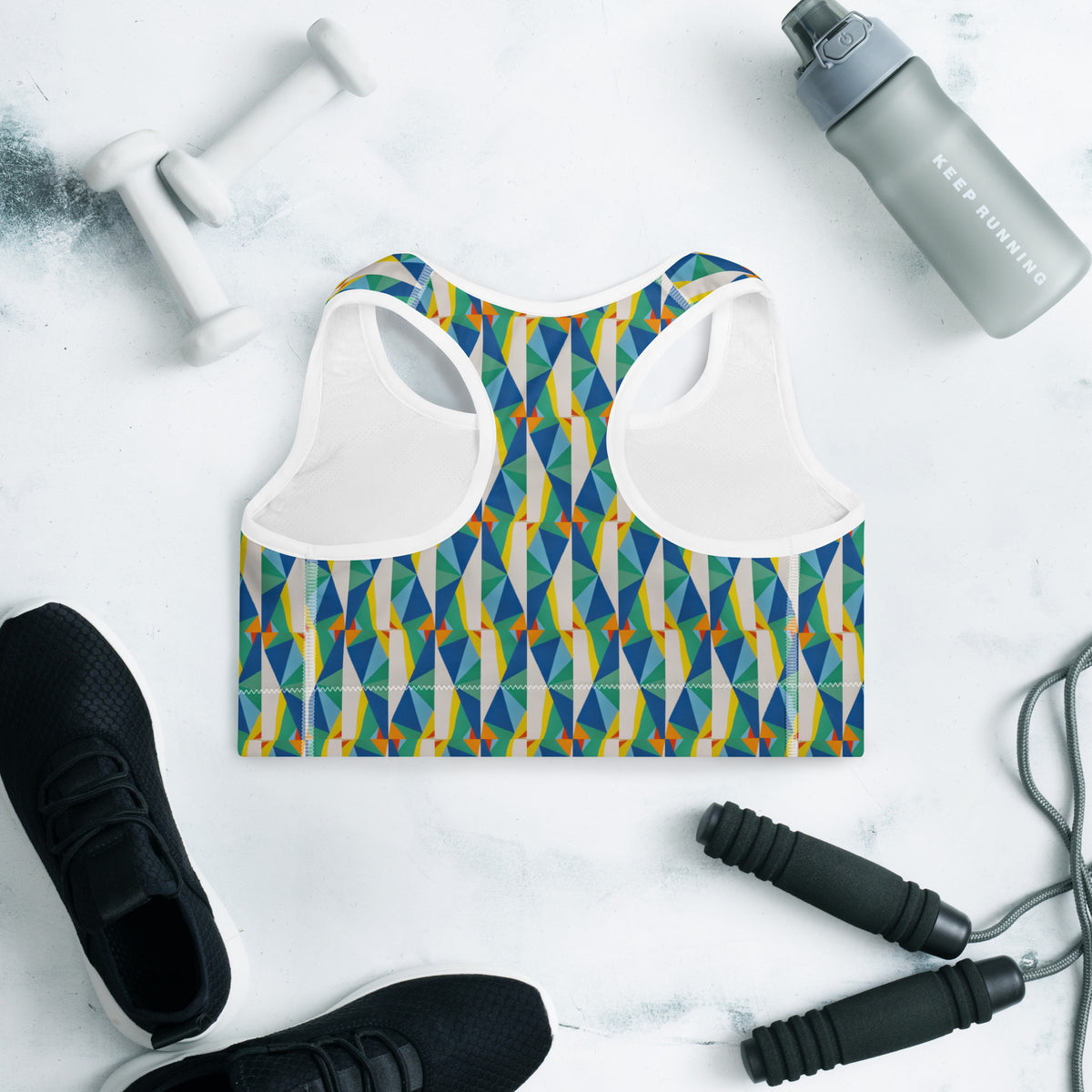 All-Over Print Padded Sports Bra