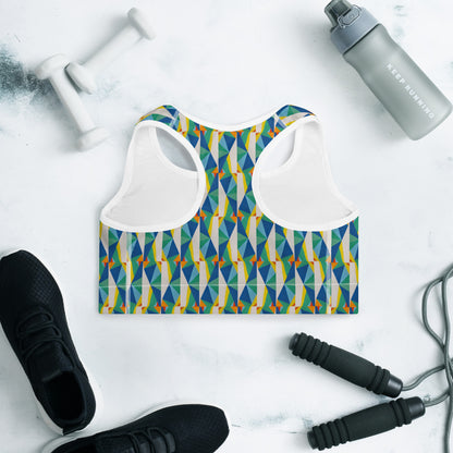 All-Over Print Padded Sports Bra