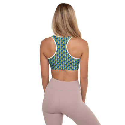 All-Over Print Padded Sports Bra
