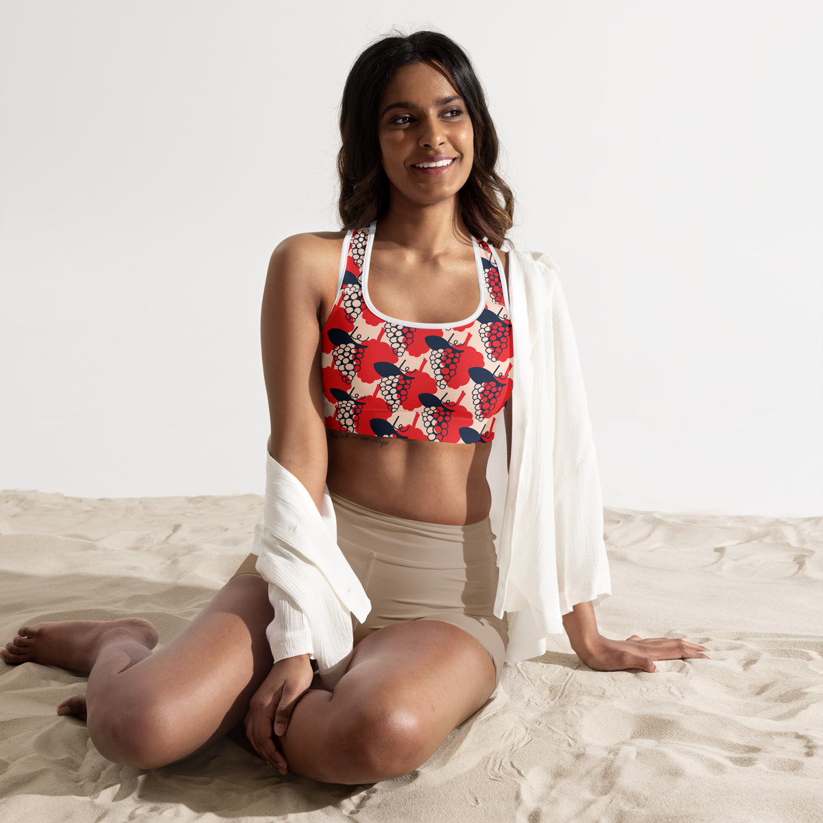 All-Over Print Padded Sports Bra