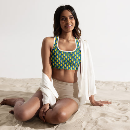 All-Over Print Padded Sports Bra