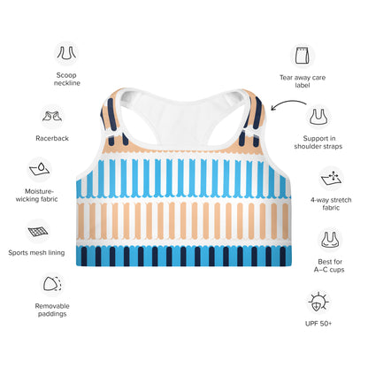 All-Over Print Padded Sports Bra