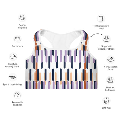 All-Over Print Padded Sports Bra