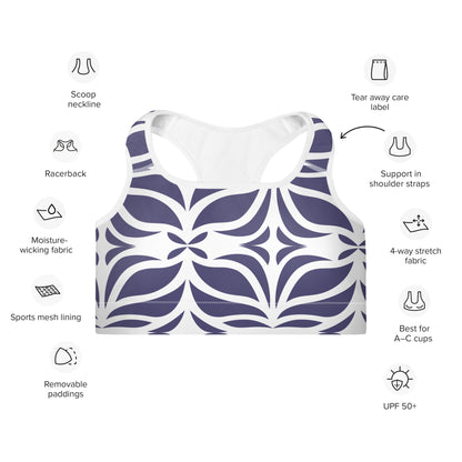 All-Over Print Padded Sports Bra
