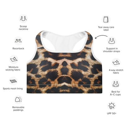 All-Over Print Padded Sports Bra