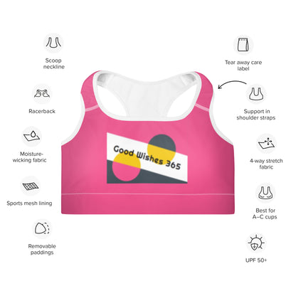All-Over Print Padded Sports Bra