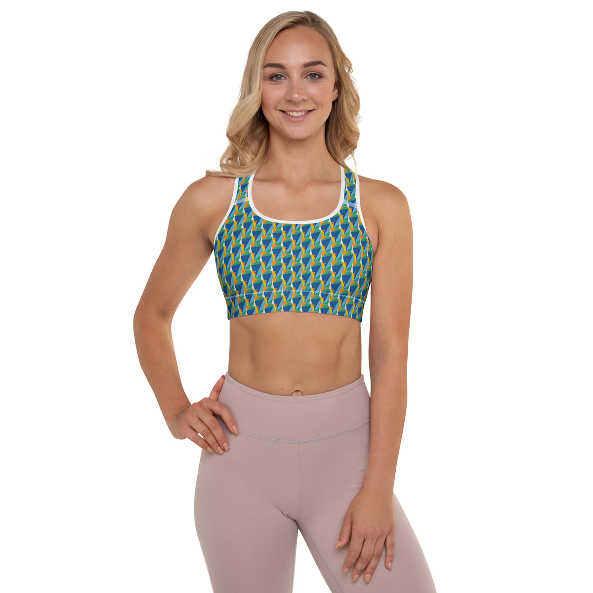 All-Over Print Padded Sports Bra