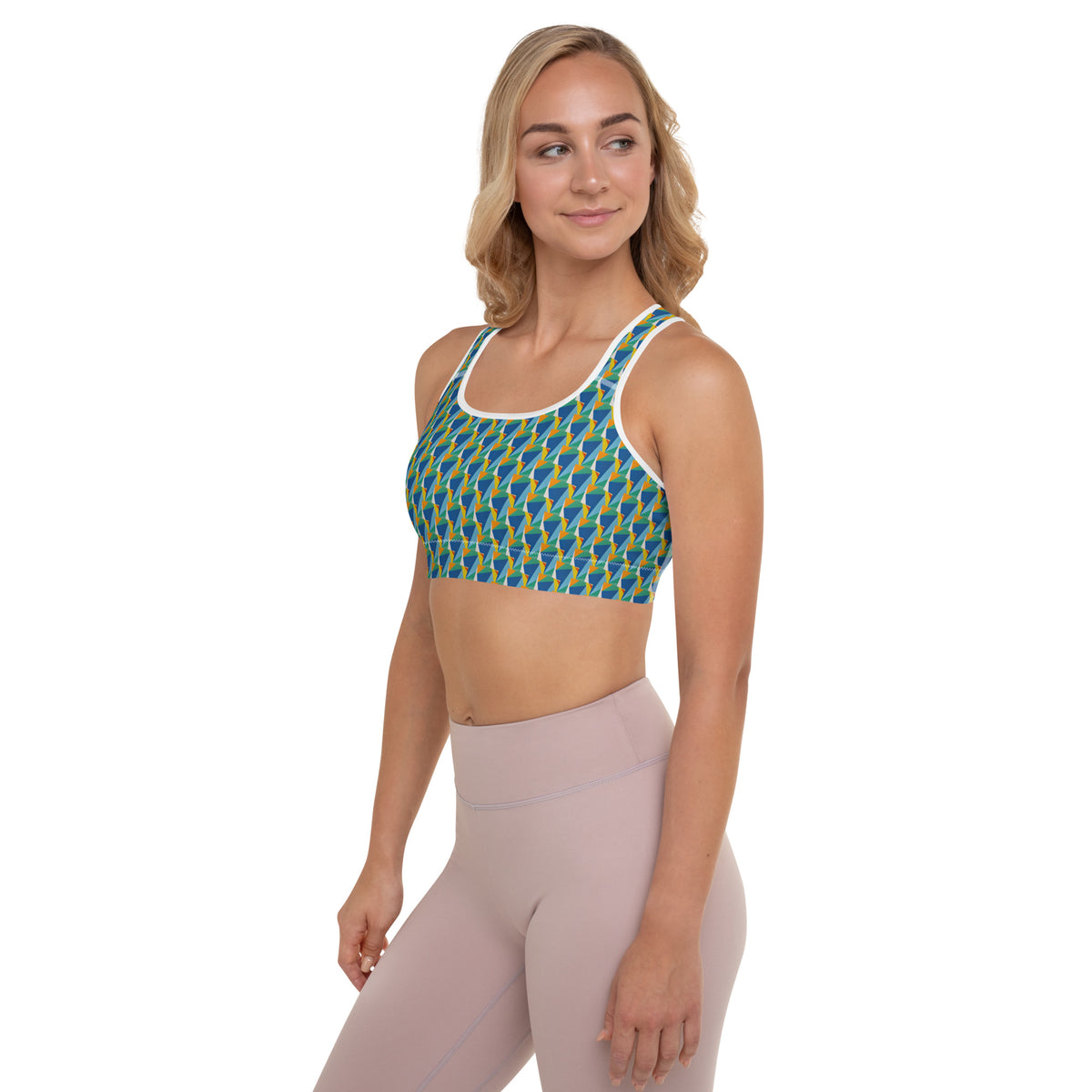 All-Over Print Padded Sports Bra
