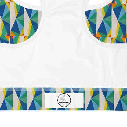 All-Over Print Padded Sports Bra