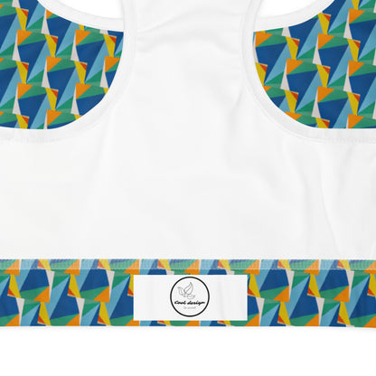 All-Over Print Padded Sports Bra