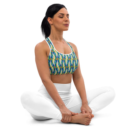 All-Over Print Padded Sports Bra