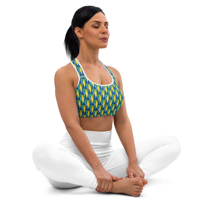 All-Over Print Padded Sports Bra
