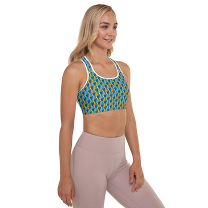 All-Over Print Padded Sports Bra