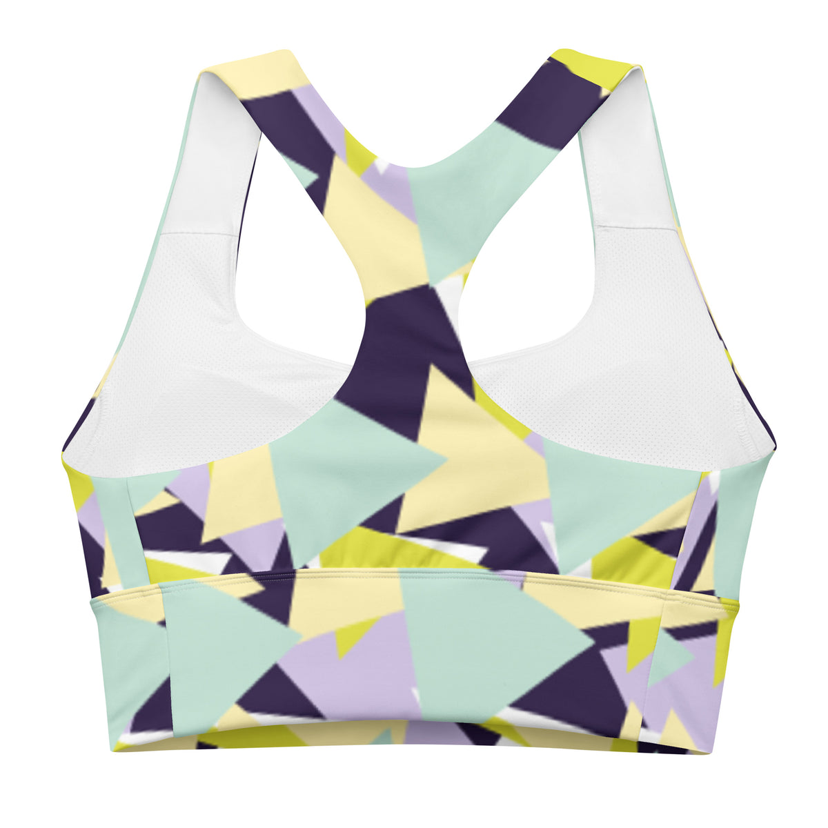 All-Over Print Recycled Longline Sports Bra