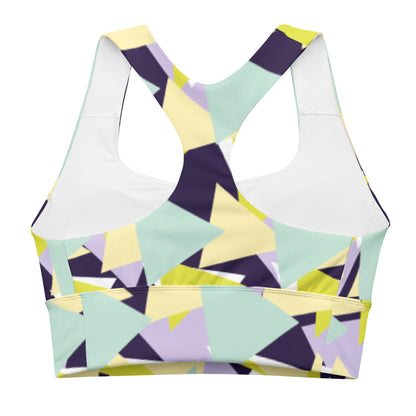All-Over Print Recycled Longline Sports Bra