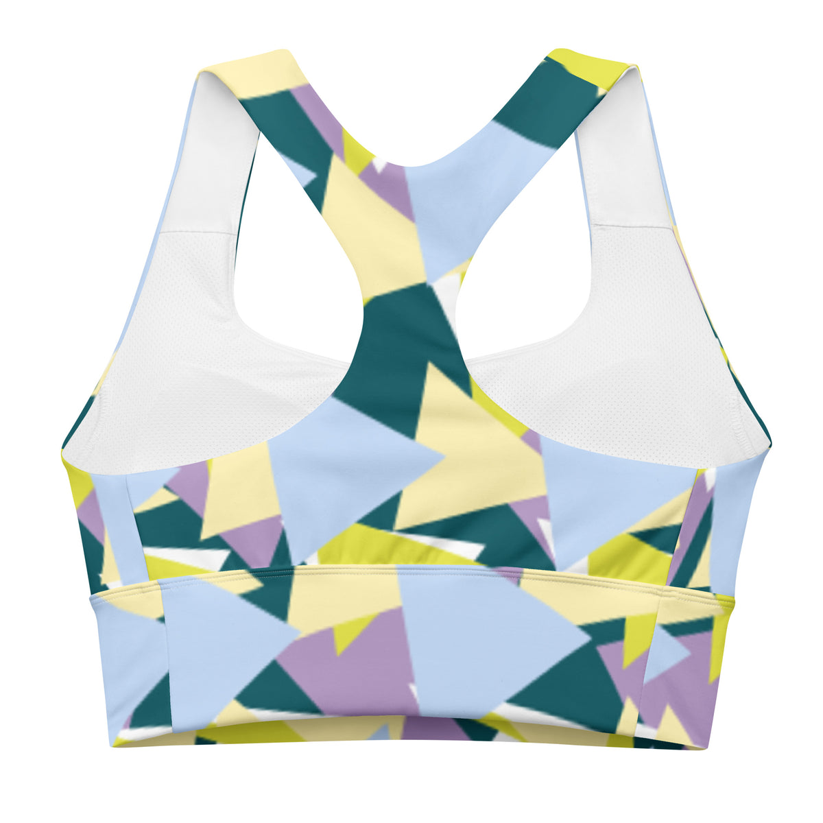 All-Over Print Recycled Longline Sports Bra