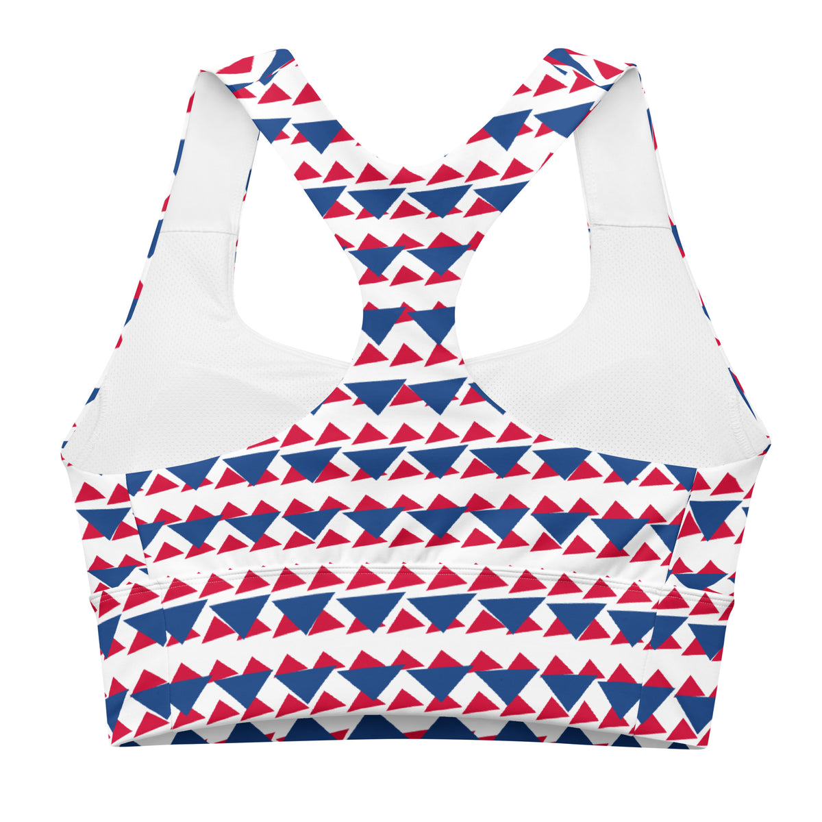 All-Over Print Recycled Longline Sports Bra