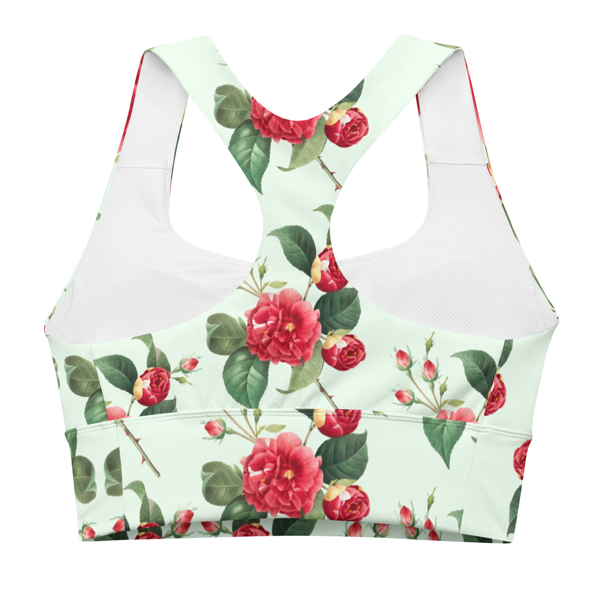 All-Over Print Recycled Longline Sports Bra