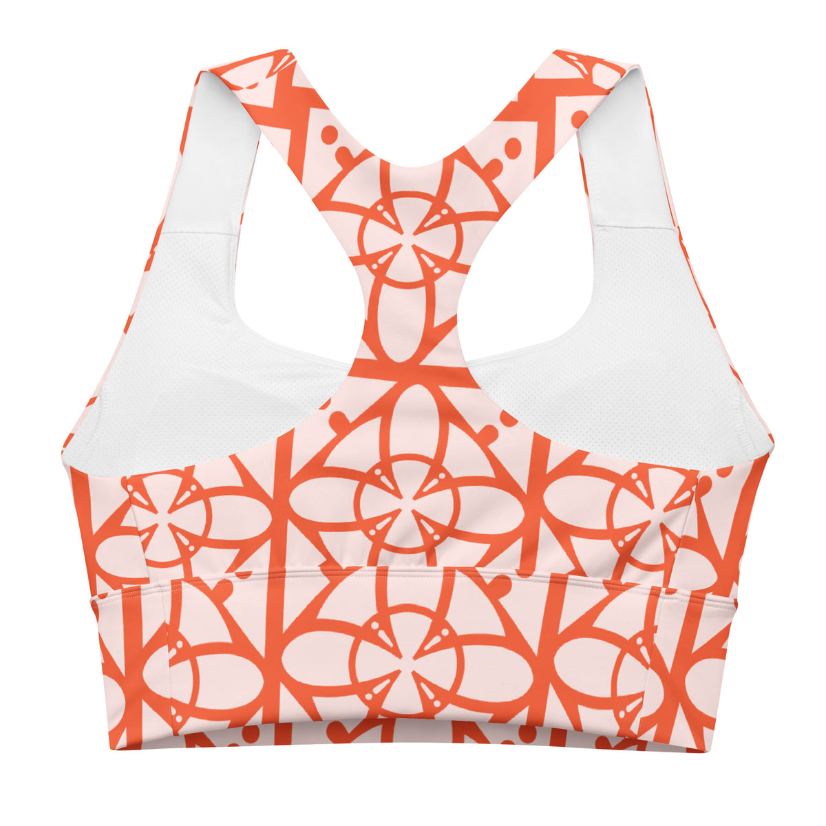 All-Over Print Recycled Longline Sports Bra