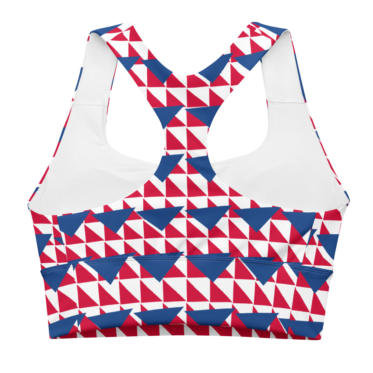 All-Over Print Recycled Longline Sports Bra
