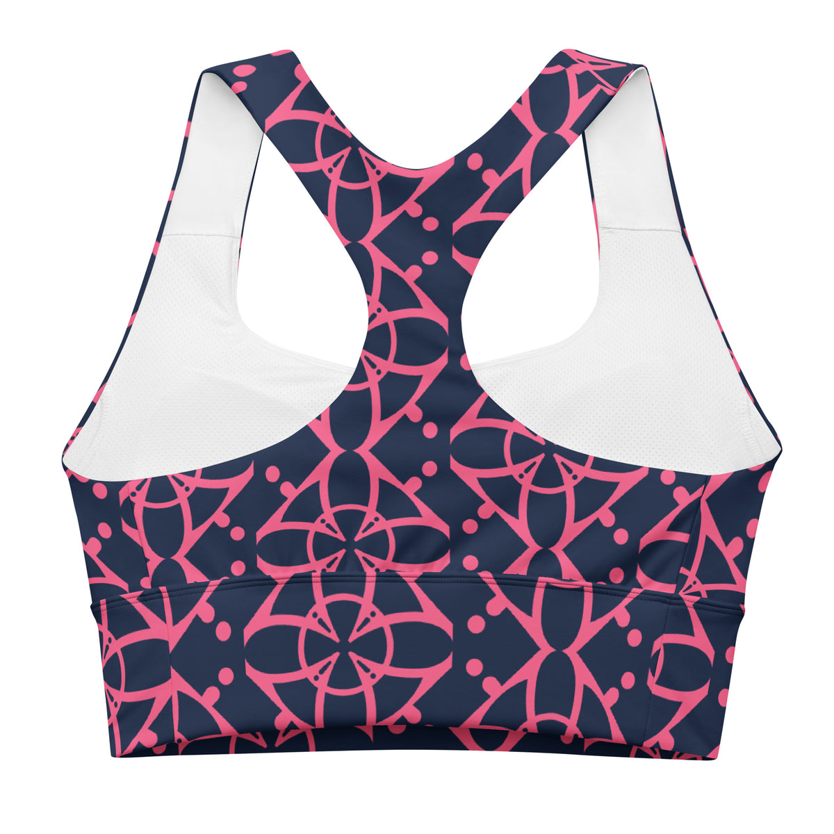All-Over Print Recycled Longline Sports Bra