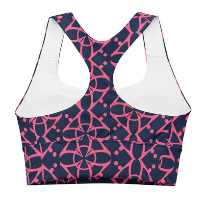 All-Over Print Recycled Longline Sports Bra