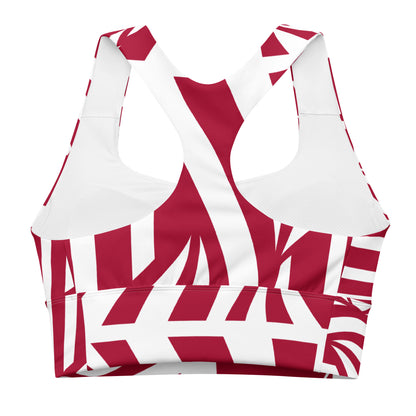All-Over Print Recycled Longline Sports Bra