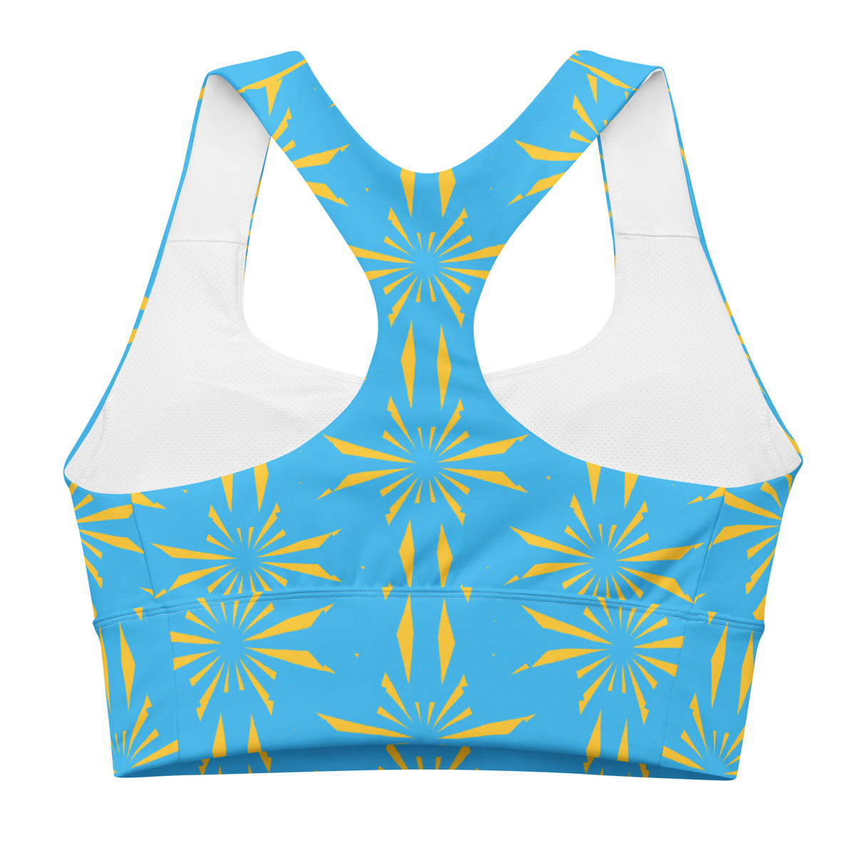 All-Over Print Recycled Longline Sports Bra