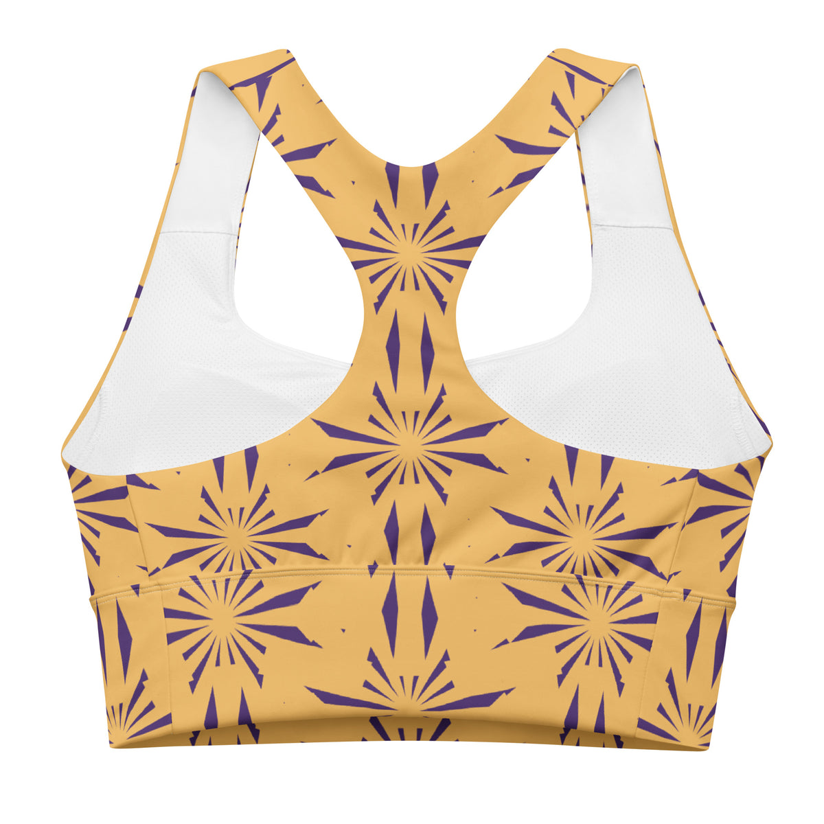 All-Over Print Recycled Longline Sports Bra
