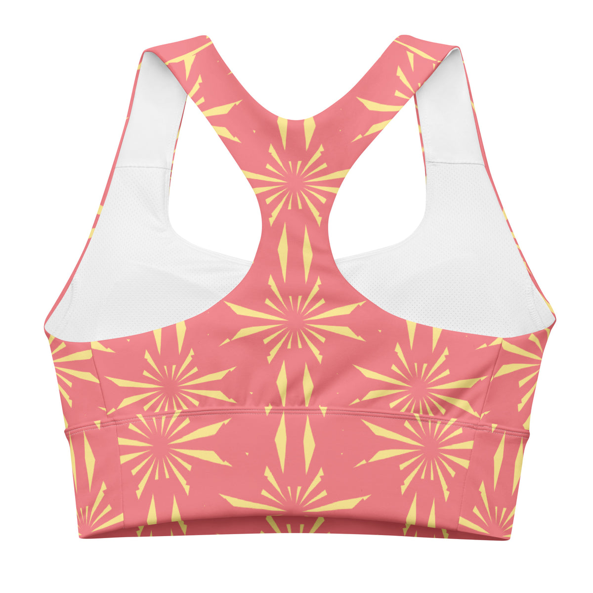 All-Over Print Recycled Longline Sports Bra