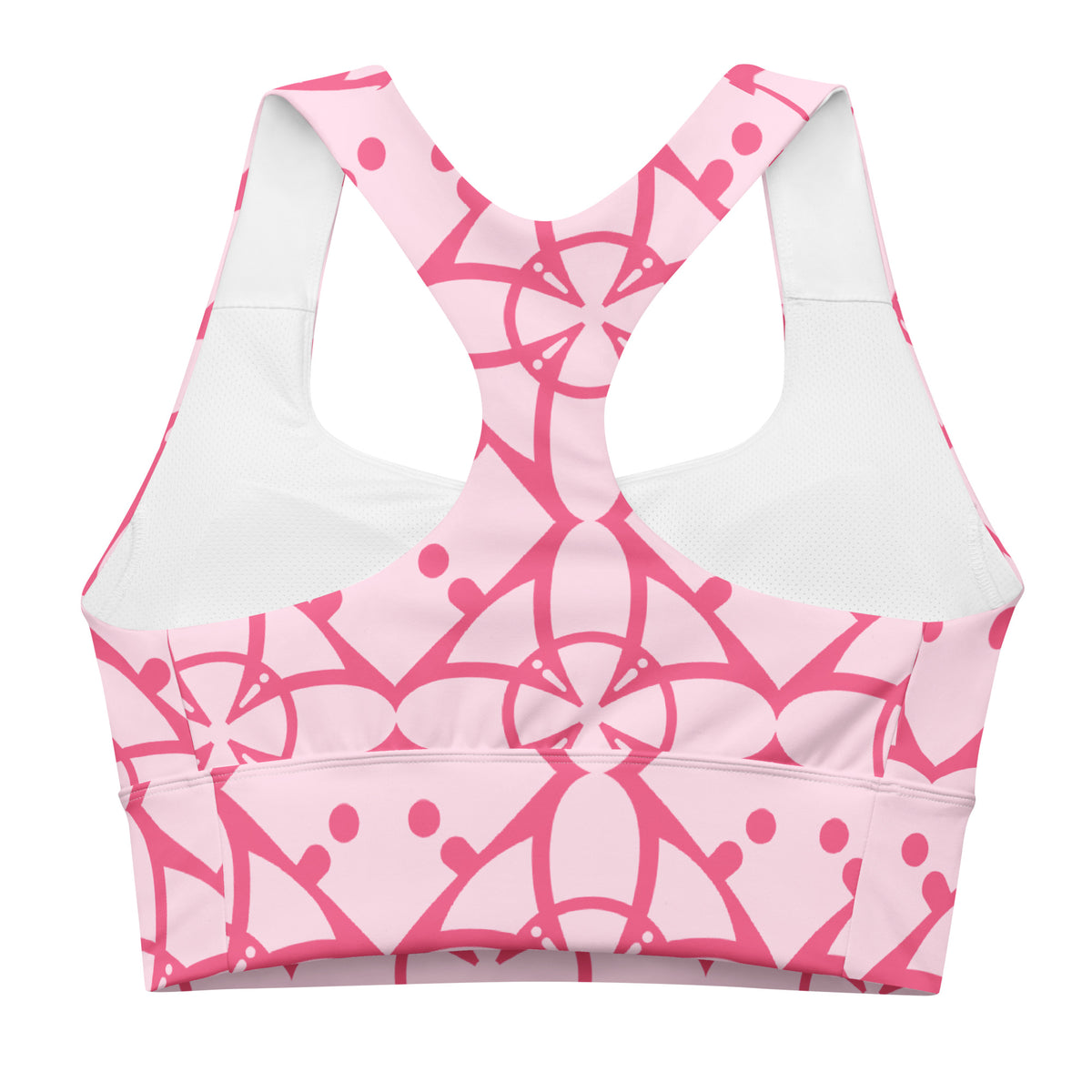 All-Over Print Recycled Longline Sports Bra