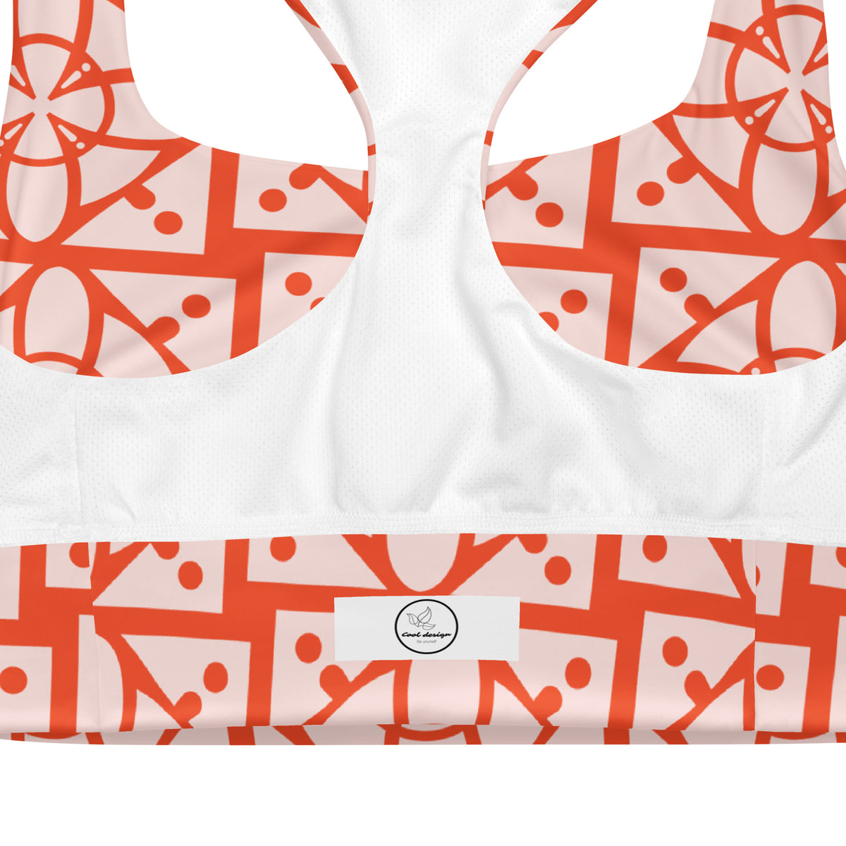 All-Over Print Recycled Longline Sports Bra