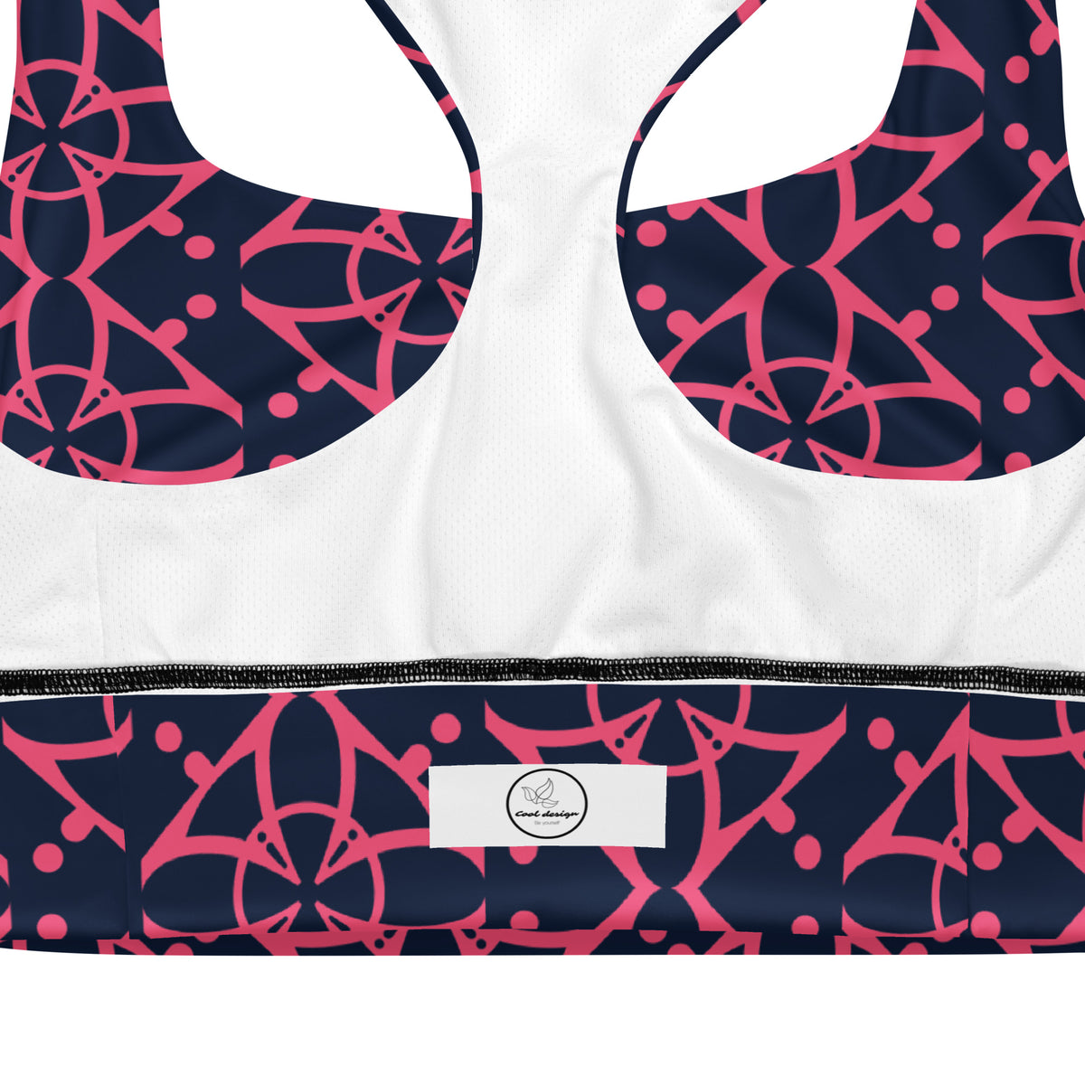 All-Over Print Recycled Longline Sports Bra