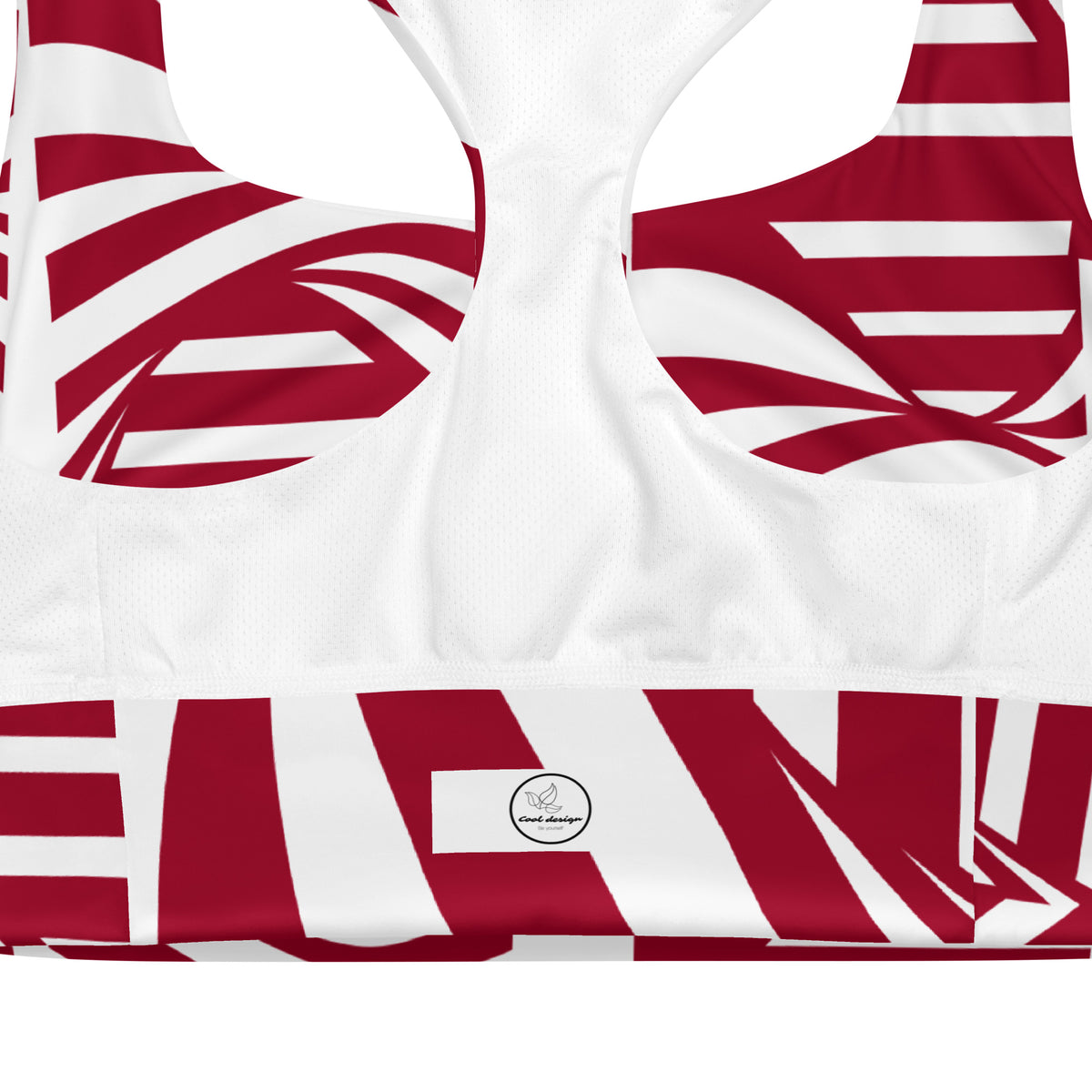 All-Over Print Recycled Longline Sports Bra