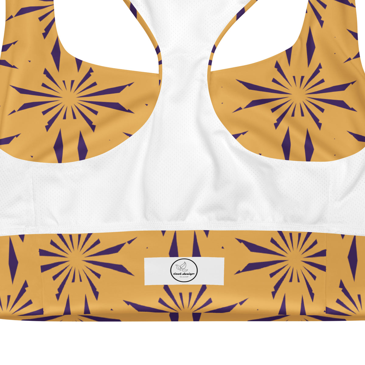 All-Over Print Recycled Longline Sports Bra