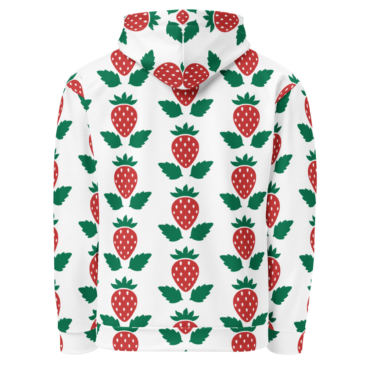 Women's All-Over Print Recycled Unisex Hoodie Stawberries Style 2
