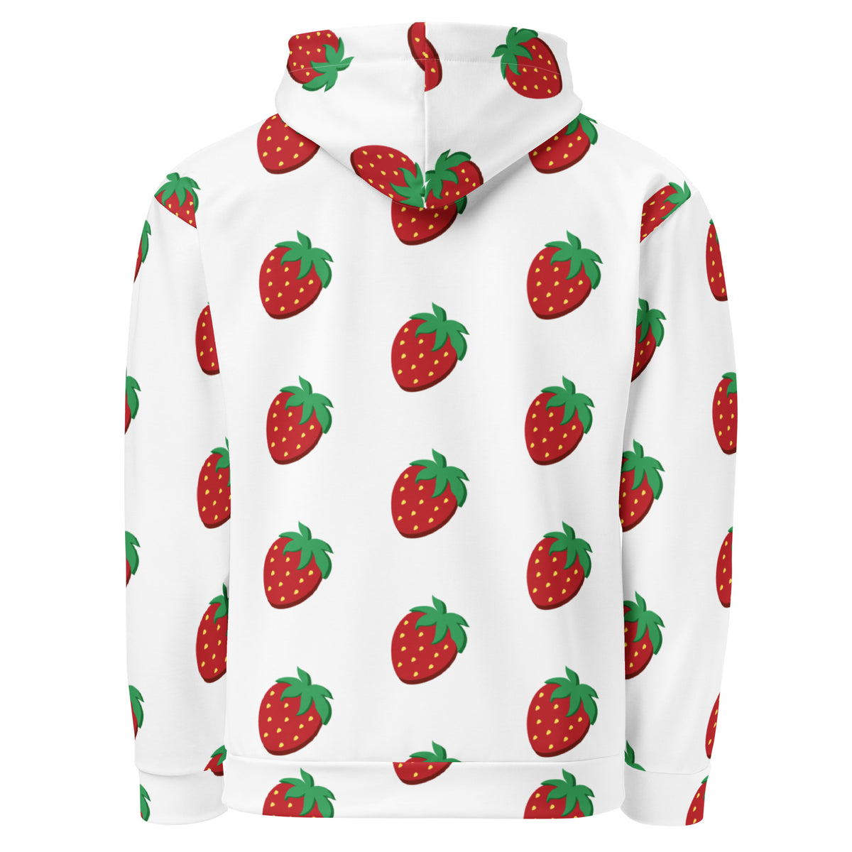 Women's All-Over Print Recycled Unisex Hoodie Stawberries Style 3