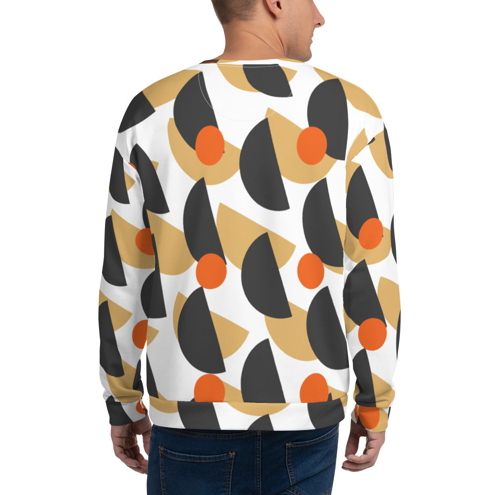 All-Over Print Recycled Unisex Sweatshirt Mushrooms Eclipse for Man